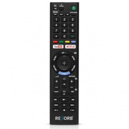 Image of Sony TV Remote Compatible with Sony Bravia Smart LED LCD UHD OLED QLED 4K Android TV Models, Replacement Remote Control, Black LED 266 NVC