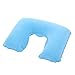 N/X 1 Pc Almohada Inflable Cojín de Aire Descanso para el Cuello Plano Compacto en Forma de U Almohadas de Viaje de Vuelo Textil para el hogar Gota
