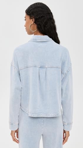 Z SUPPLY Women's All Day Cropped Knit Denim Jacket3