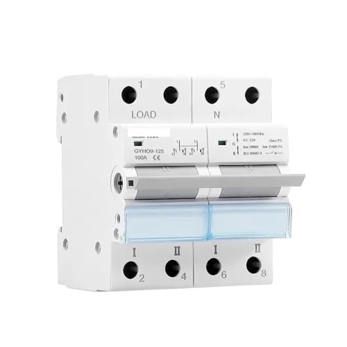 Commutateur de transfert manuel inverseur source sectionneur double alimentation 125A GYHO9 - 3