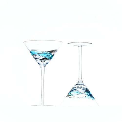 Victoria Barcelona Sagrada Familia stained glass martini glasses