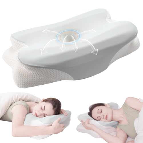 Travesseiro de pescoço cervical para alívio da dor no pescoço e o...