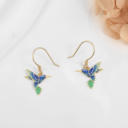 14k Soild Gold Dangle Earrings For Women, Dangling Drop Earrings Gifts For Girls Christmas Gift2