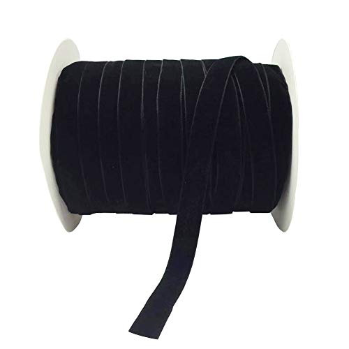 10 Yards Velvet Ribbon Spool (Black, 5/8')