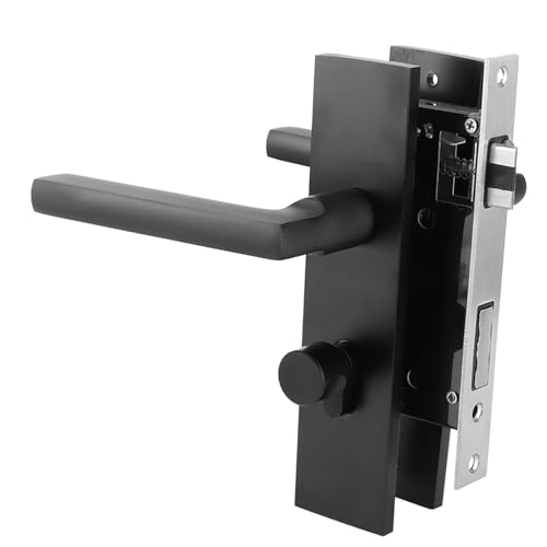 Serrure de porte de chambre silencieuse KUIDAMOS avec clés en noir
