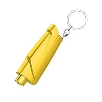 ZORVUJI Kit Emergenza Auto 3 In 1 - Rompivetro, Taglia Cintura, Fischietto - Salvavita Per Incidenti (Giallo/Rosso) - Foto 5