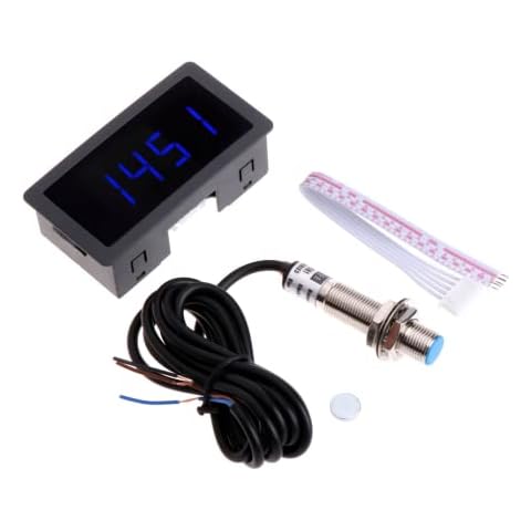 Tacómetro RPM Fasizi DC 8-24V 4 Digital LED Cover