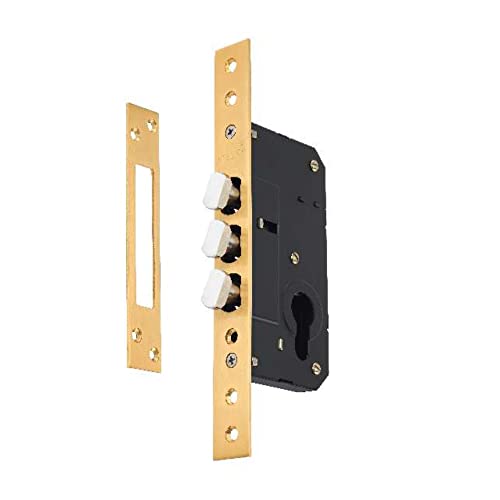 Image of AceLine Brass Sliding Door Lock 40mm Finish PBE
