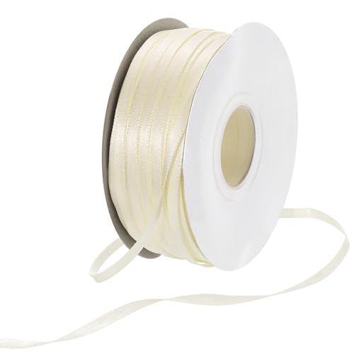 Rebower 1/8 Inch 100 Yard Satin Ribbon Thick Double Face