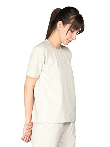 Image of CHKOKKO Women's Terry Cotton Loose Fit Half Sleeve Casual Style T-Shirt