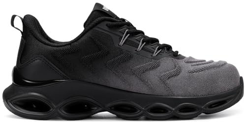 Image of LARNMERN Steel Toe Shoes for Men Women Lightweight Work Safety Shoes Sneakers Comfortable Safety Toe Sneakers Stylish Work Shoe Colorful Zapatos de Seguridad