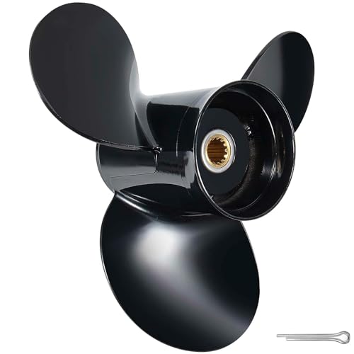 Image of Boat Propeller fit Johnson Evinrude OMC Stern Drive 40-140 HP Engines 13 Spline Tooth Outboard Prop RH OEM Propeller for 50 60 65 70 75 85 88 90 100 110 112 115 120 125 135 HP