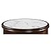 Convenience Concepts American Heritage Baldwin End Table with Drawer, White Marble / Espresso