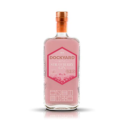 Copper Rivet Strawberry Gin, Craft Gin 50cl - Small Batch Gin, Natural Pink Gin Flavoured, Freshly Picked Strawberrys, Artisan Kent Gin - Premium Gin, Hand Crafted Special Edition Gin, Flavoured Gin