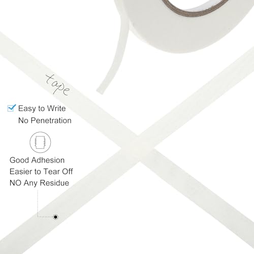 Image of PATIKIL Masking Tape 0.3 Inch x 55 Yard, 3 Roll General Purpose Adhesive Painting Tape Painters Tape for Arts Crafts Label, White