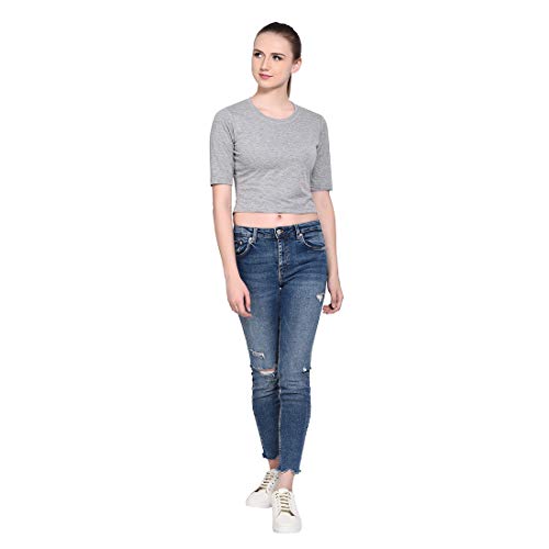 Image of Geum Women's Cotton Round Neck Half Sleeve Top