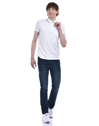 Image of Numero Uno Men's Dark Indigo Skinny Fit Sustainable Jeans