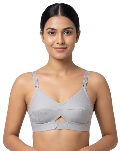 Image of Brida Sajini Women's Cotton Round Stitch Bra | Full Coverage | Single Layered | Non-Padded | Wireless | Saree Bra for Heavy Bust | Daily Use | Combo