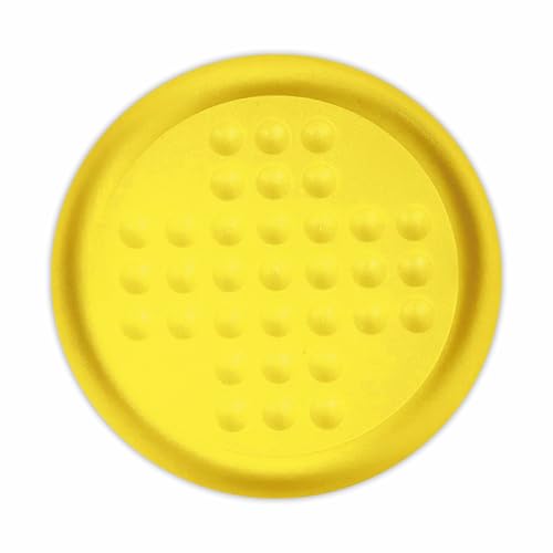 Image of Ankit Toys & Games Brainvita Marble Solitaire Puzzle Board Game for Kids Adults 6+ Years Peg Strategy Brain Teaser Educational Toy with Glass Marbles Travel Friendly Family Game (Yellow)