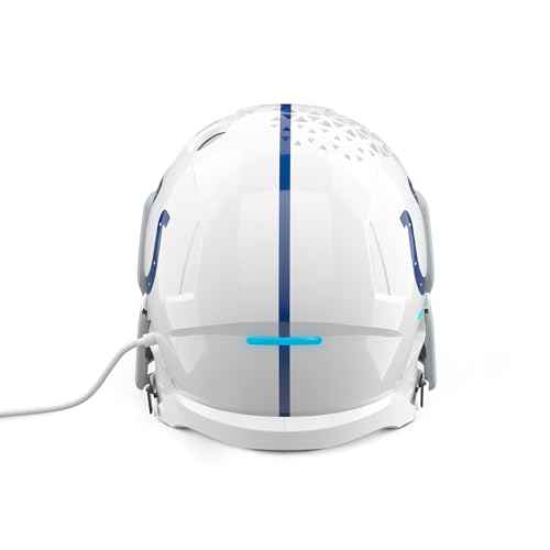 Image of NFL Echo Dot Bundle: Includes Echo Dot | Glacier White and Limited-Edition NFL Helmet Stand | Indianapolis Colts