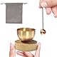 HIQE-FL Mini Klangschale,3 Stück Tibetisches Klangschalen Set,Klangschalen Set Klein,Meditationsklangschale,Meditations Klangschale für Yoga,Stress Reduzieren und Entspannen(E)