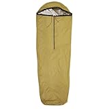 NINMORTH Saco de dormir térmico para acampar al aire libre, 90% retención de calor con nailon 400T resistente al viento, equipo de supervivencia