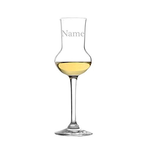 polar-effekt - Elegante bicchiere da grappa Stölzle Lausitz, 87 ml, di alta qualità, effetto soffiato a bocca, con incisione personalizzabile, idea regalo per compleanno