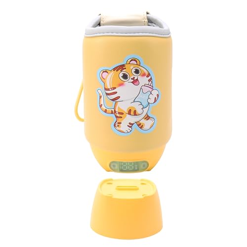 Image of Fancemot Portable Bottle Warmer, 10000mAh Split Bottle Warmer, Adjustable Size Portable Bottle Warmer, LCD Display Travel Milk Warmer - Precise Temperature, Fast Heating, Removable Battery (5th Gen)