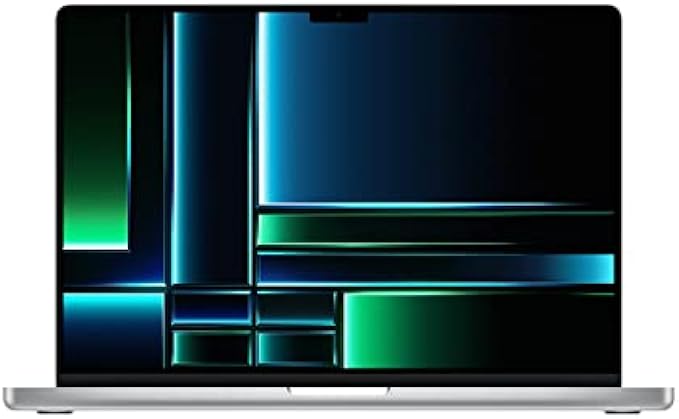 Apple 2023 MacBook Pro laptop M2 Pro chip with 12‑core CPU and 19‑core GPU: 16.2-inch Liquid Retina XDR display, 16GB Unified Memory, 512GB SSD storage. Works with iPhone/iPad; Silver