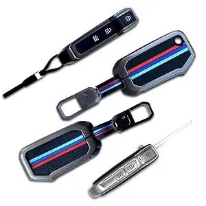 Image of NEODRIFT 'KeyShield' Car Key Cover for Kia Seltos (Shape 2, 03 Buttons) (Durable, Stylish 360 Protection)