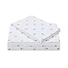 Juicy Couture – Sheet Set | Queen Bee Design Bed Sheets| Twin Size Bedding | 3 Piece Set Fitted Sheet, Flat Sheet and Pillowcase | Deep Pockets, Wrinkle Resistant and Anti Pilling | White and Gold