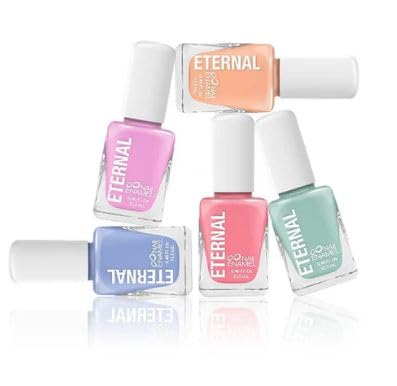 Eternal Nail Polish, CANDY PASTELS Collection - Set of 5 - Trending colors