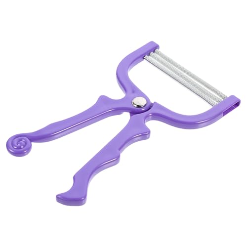HOMSFOU Depiladora Facial Manual Portátil de Acero Inoxidable y Abs, Herramienta de Depilación sin Batería, Eficaz para Eliminar Vello Raíz, Adecuado para Uso Doméstico y Color Aleatorio