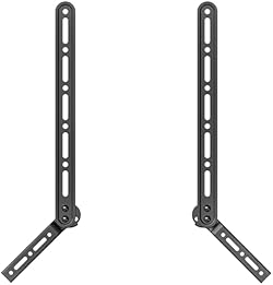 WALI Sound Bar Mount Bracket, for Mounting Above or Under TV, with Adjustable 3 Angled Extension Arm, Fits Mos