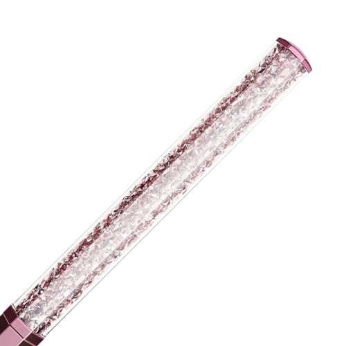 Swarovski Crystalline Ballpoint Pen, Pink Lacquered Barrel with Eight Crystal Facets and More Than 400 Clear Crystals - Image 3