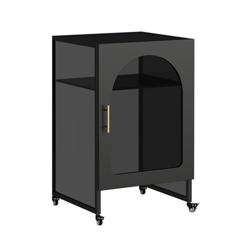 ksxnkhk Mueble con Soporte para Robot Aspirador, Armario de Almacenamiento metálico con Ruedas, Estante para aspiradora Robot para Sala de Estar, Comedor, Cocina, Oficina en casa, Ahorra e