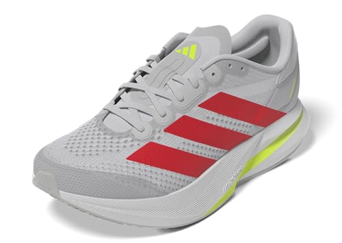 adidas Duramo Speed 2 Running, Zapatillas Mujer, Dash Grey Lucid Red Lucid Lemon, 37 1/3 EU