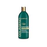 Tipo de cabello: Normal Kativa Colágeno Acondicionador Anti-Age Revitalizante 500 ml  Reestructura, Aporta Brillo y Suavidad  Cabello Débiles y Finos Acondicionador Pelo  Proteínas de Colágeno