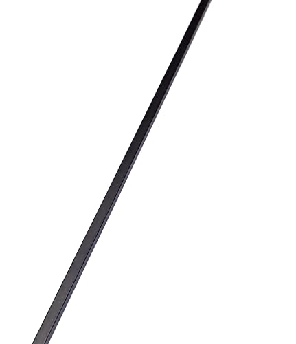 1118mm Straight Matte Black Stair Spindle – 13mm Mild Steel Baluster – Modern Railing Insert for Stairs & Landings – Powder-Coated Black Finish - Ashgill