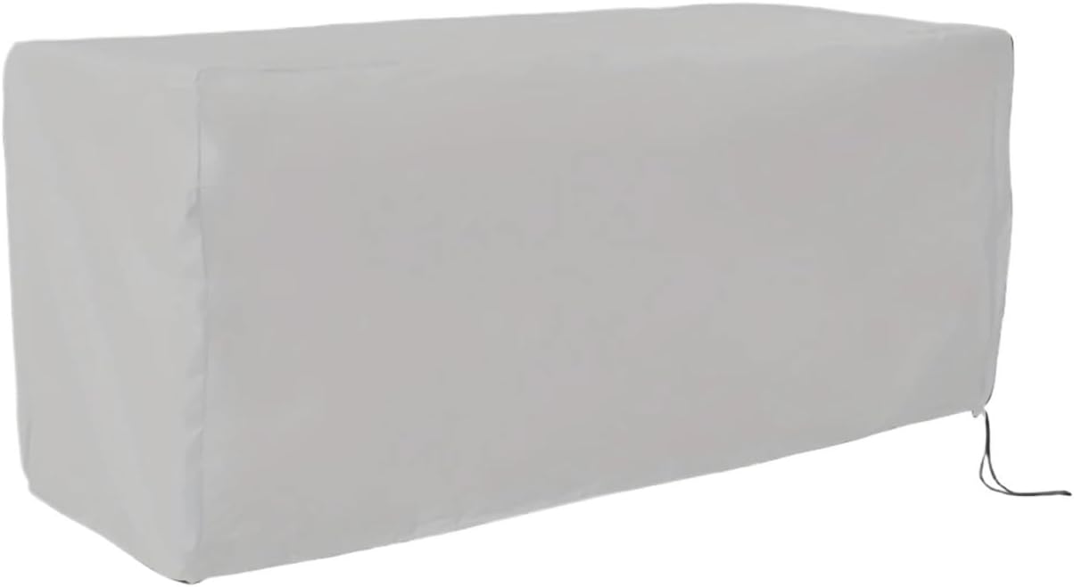 1pc Outdoor Terrace Box Cover, Deck Weatherproof Furniture Protective Protection(Black,130x60x71cm)