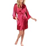 Peignoir pour femme, fermeture à nouer, coupe confortable, facile à mettre et à enlever, ce peignoir est le meilleur choix pour votre temps libre.