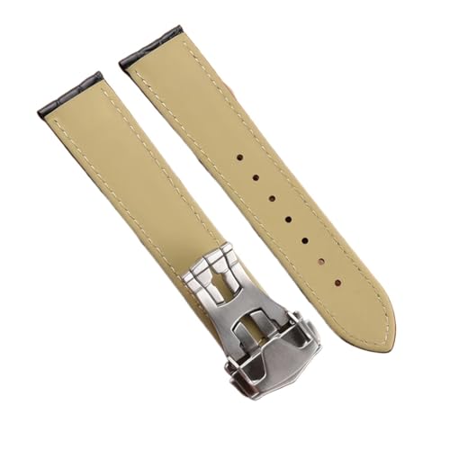 Bracelet montre cuir crocodile résistant compatible Omega