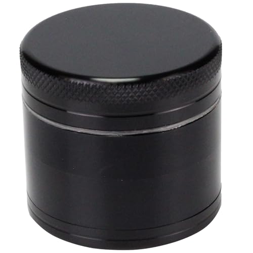 Aluminum CNC Grinder Size 40mm 4 Parts Black, 4 parts 40mm