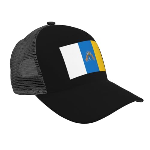 Flag of The Canary Islands Unisex Mesh Baseball Caps - Classic Adjustable Hat