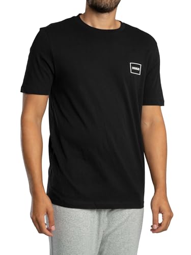 Hugo Lot de 2 t-Shirts Homme anti-déformation col rond durable