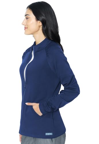 Image of Med Couture Women's Scrub Warm-Up Jacket Raglan with 4 Pockets with Ultra Soft and Durable Fabric - MC7660