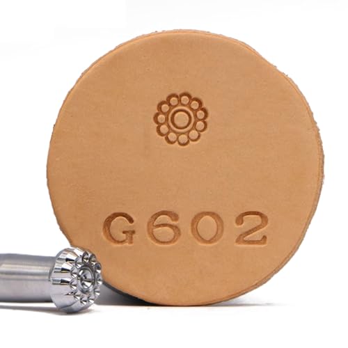 Patrón geométrico Punch Punch Sellos de Cuero Conjunto de Herramientas de Cuero Herramientas de Tallado de Cuero Herramientas de impresión de Cuero Hechas a Mano Sellos DIY