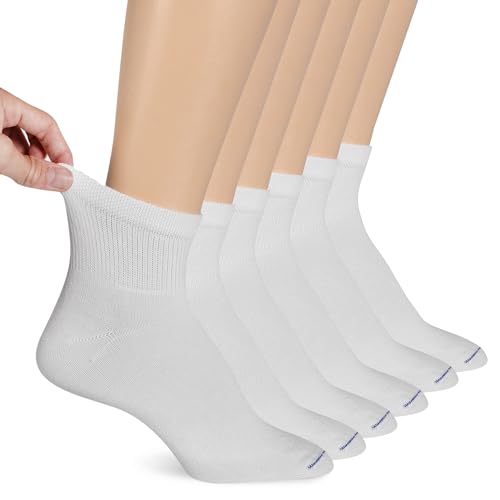 Find the Best Women's Diabetic Socks for Comfort & Health 13 Dr. Scholl's Womens Diabetes & Circulator - 4 6 Pair Packs Non-binding Comfort And Moisture Management Socks, White, 8-12 US