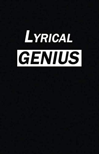 Lyrical Genius Notebook Journal | 120 Pages (5.5''x8.5'') of blank lined paper | Ideal Gift for Hip Hop, Rap, Music, Artists, Lovers