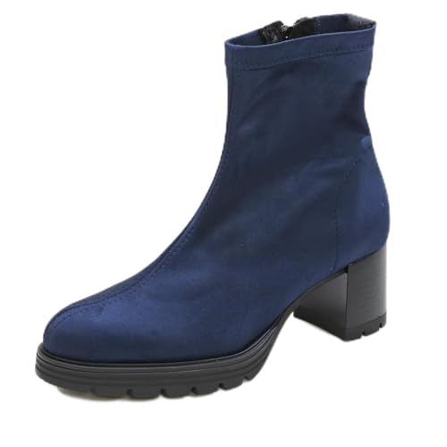 Viguera Botín Casual de Licra, con tacón - 8323 para: Mujer Color: Marino Talla: 38